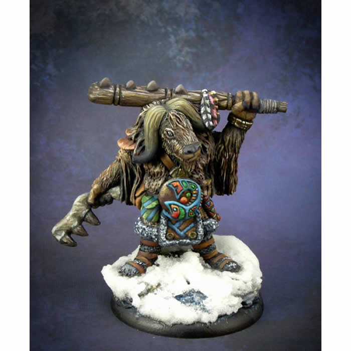 DSM8099 Musk Ox Warrior Miniature Critter Kingdoms Dark Sword (ONLINE ORDER ONLY)