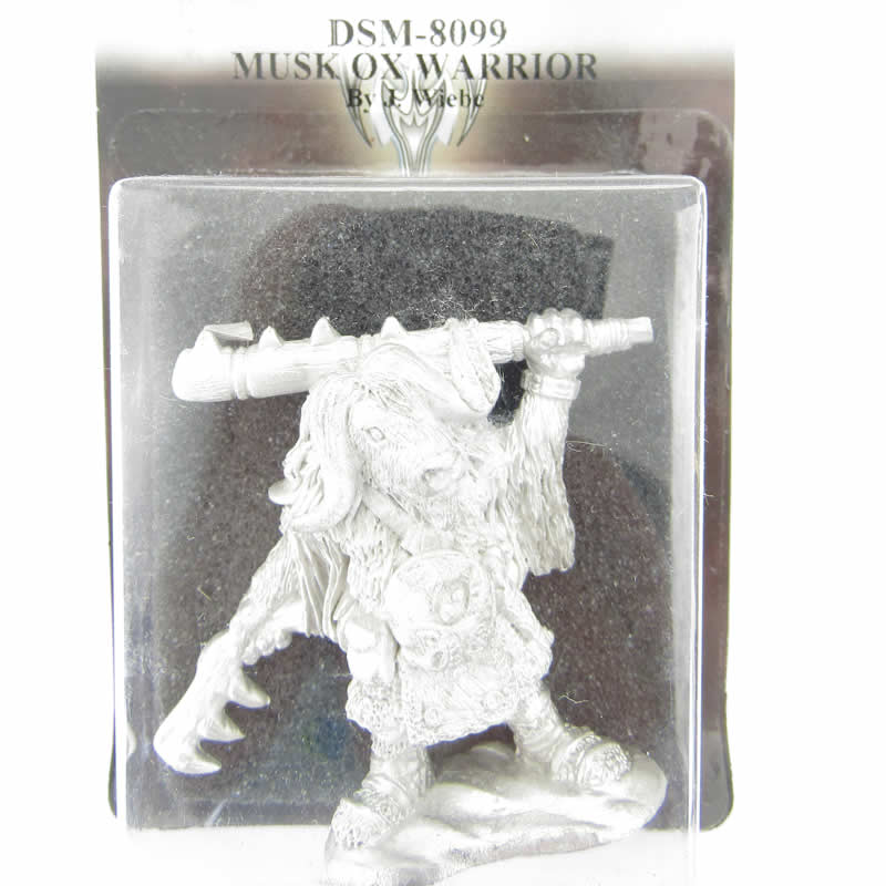 DSM8099 Musk Ox Warrior Miniature Critter Kingdoms Dark Sword (ONLINE ORDER ONLY)