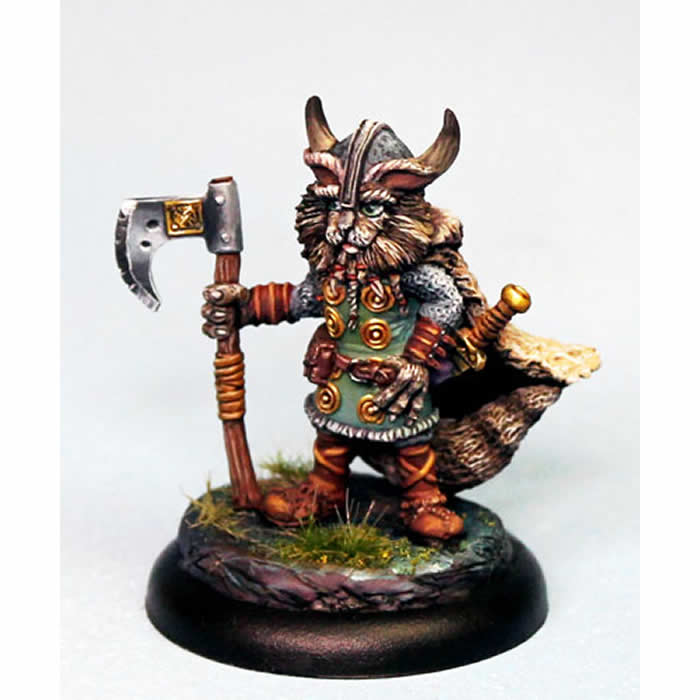 DSM8103 Cat Warrior with Battle Axe Miniature Critter Kingdoms Dark Sword (ONLINE ORDER ONLY)