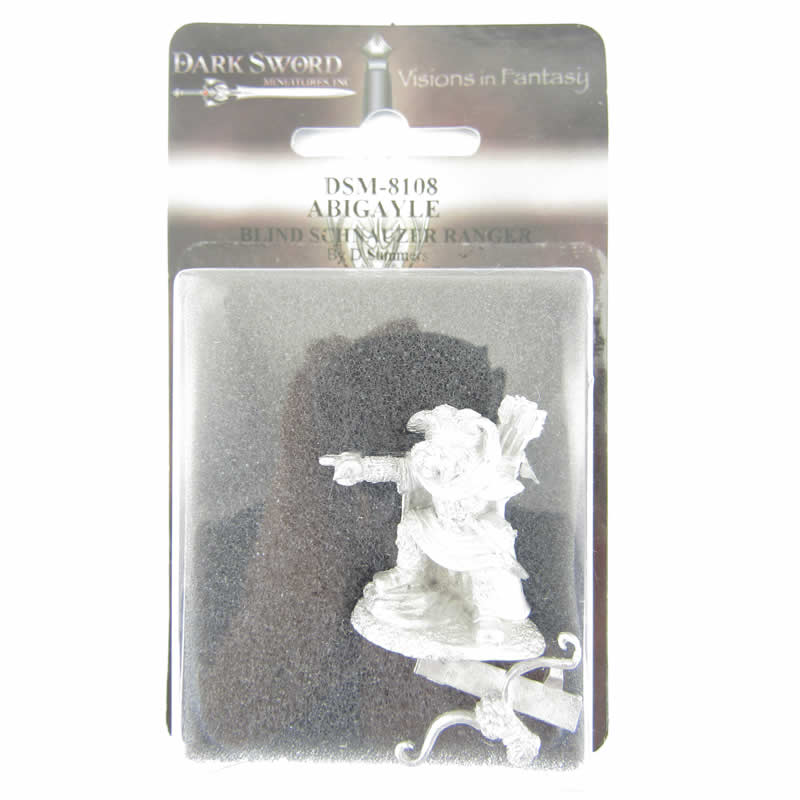 DSM8108 Abigayle Blind Schnauzer Ranger with Bow Miniature Critter Kingdoms (ONLINE ORDER ONLY)