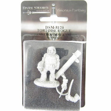 DSM8120 Tortoise Rogue with Hand Crossbow and Sword Miniature (ONLINE ORDER ONLY)