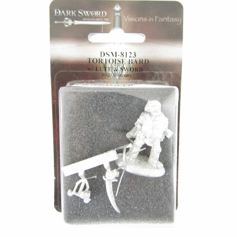 DSM8123 Tostoise Bard with Lyre and Sword Miniature Critter Kingdoms (ONLINE ORDER ONLY)