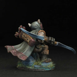 DSM8126 Pitbull Ranger with Double Bladed Sword Miniature Critter Kingdoms (ONLINE ORDER ONLY)