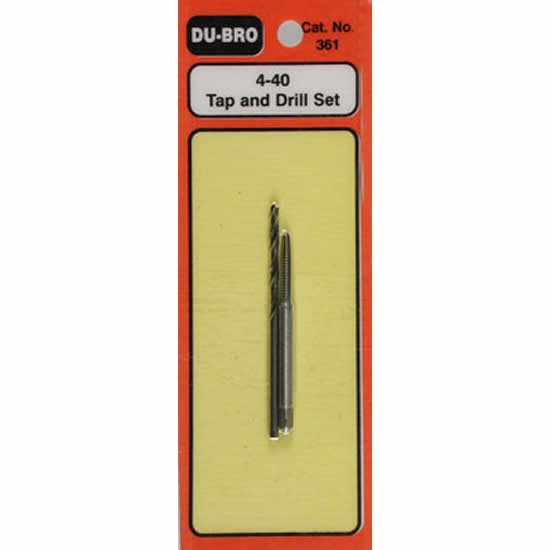 DUB361 Tap and Drill Set 4-40 Du-Bro (ONLINE ORDER ONLY)