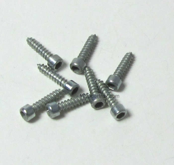 DUB380 Sheet Metal Socket Head Screws no. 2 x 3/8 (8) Dubro (ONLINE ORDER ONLY)
