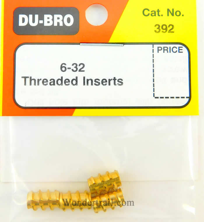 DUB392 6-32 Threaded Inserts (4) Du-Bro (ONLINE ORDER ONLY)