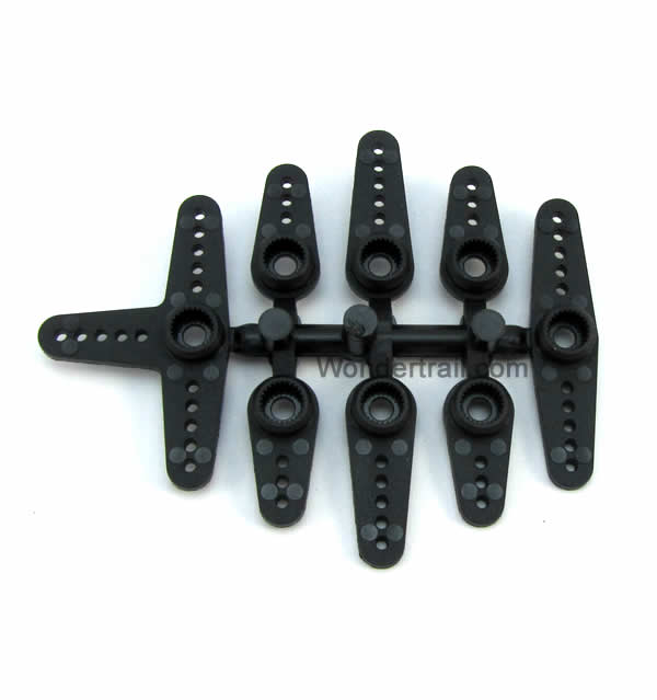 DUB673 Servo Arms Standard Fits Futaba Servos (Black) Du-Bro (ONLINE ORDER ONLY)