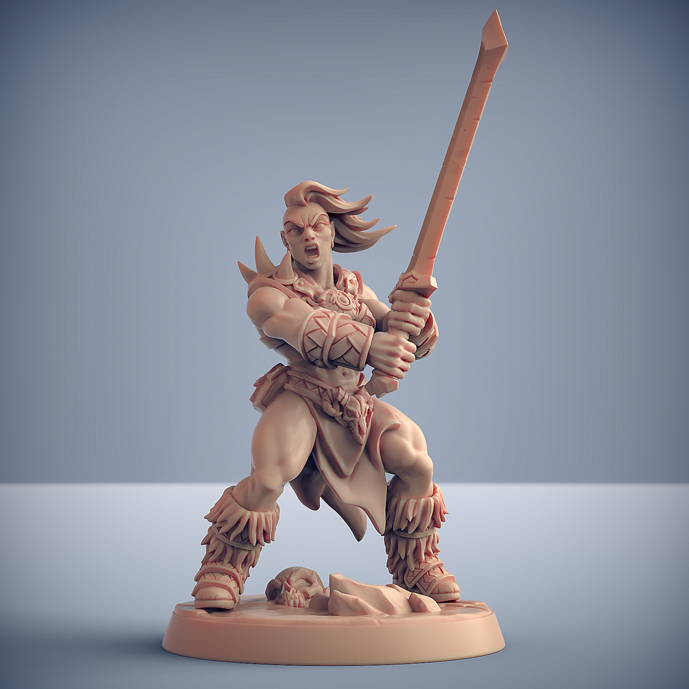 3D Printed Artisan Guild Modular Dragonpeak Barbarians Dragonpeak Barbarians 28mm 32mm (Online Only)