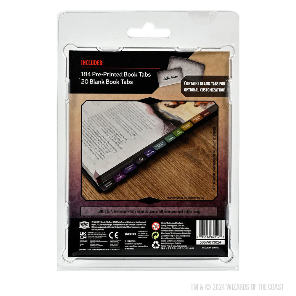 D&D Book Tabs: Planescape - Adventures in the Multiverse (ONLINE ORDER ONLY)