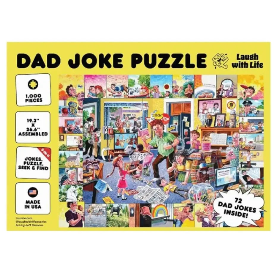 Dad Jokes "Laugh with Life" 1000 Piece Jigsaw Puzzle Livuzzle