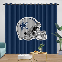 Dallas Cowboys Curtains Blackout Window Drapes Room Decoration (Online Order Only)