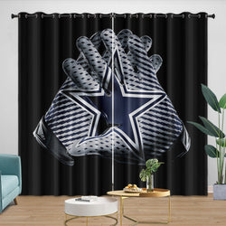 Dallas Cowboys Curtains Blackout Window Drapes Room Decoration (Online Order Only)