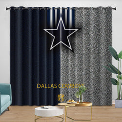 Dallas Cowboys Curtains Blackout Window Drapes Room Decoration (Online Order Only)