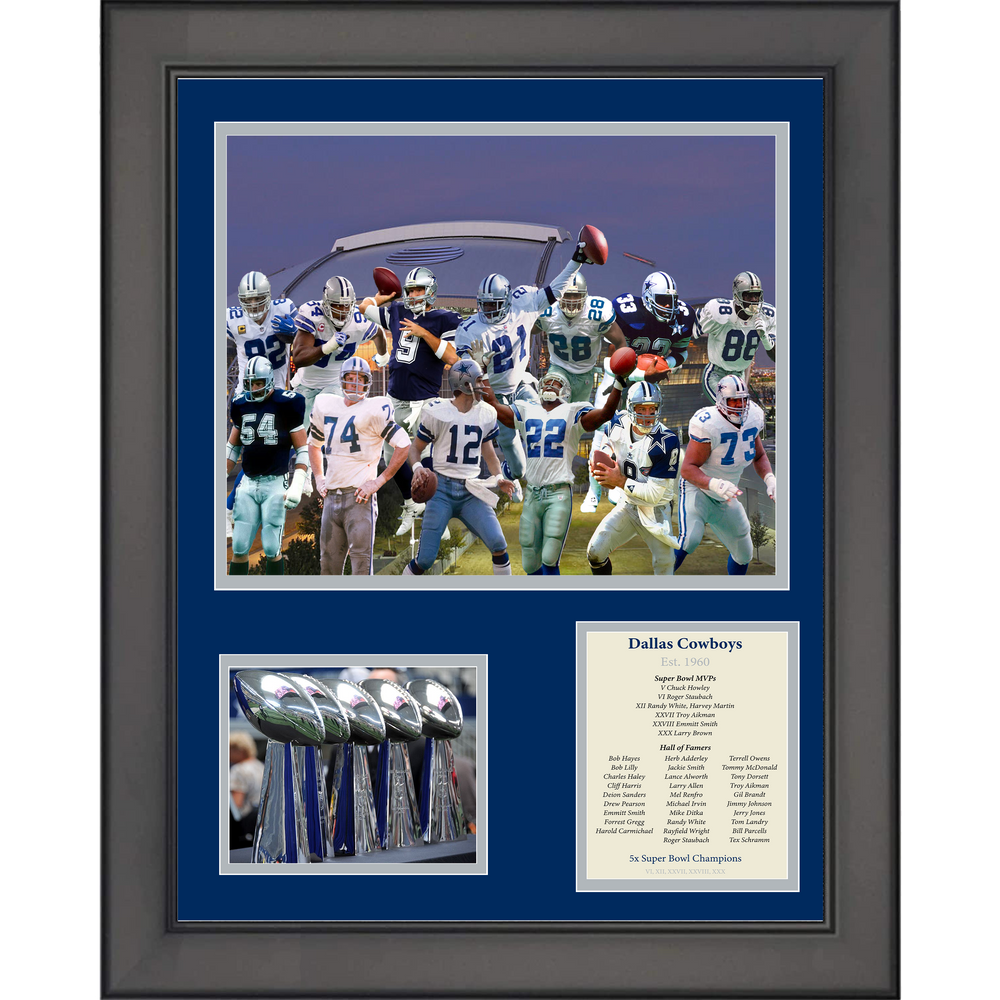 Framed All-Time Greats Legends 11"x14" Football Three Photo Collage (ONLINE ORDER ONLY)