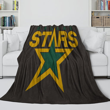 Dallas Stars Blanket Flannel Throw Kids Room Decoration (Online Order Only)