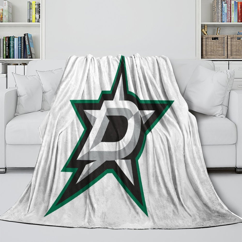 Dallas Stars Blanket Flannel Throw Kids Room Decoration (Online Order Only)