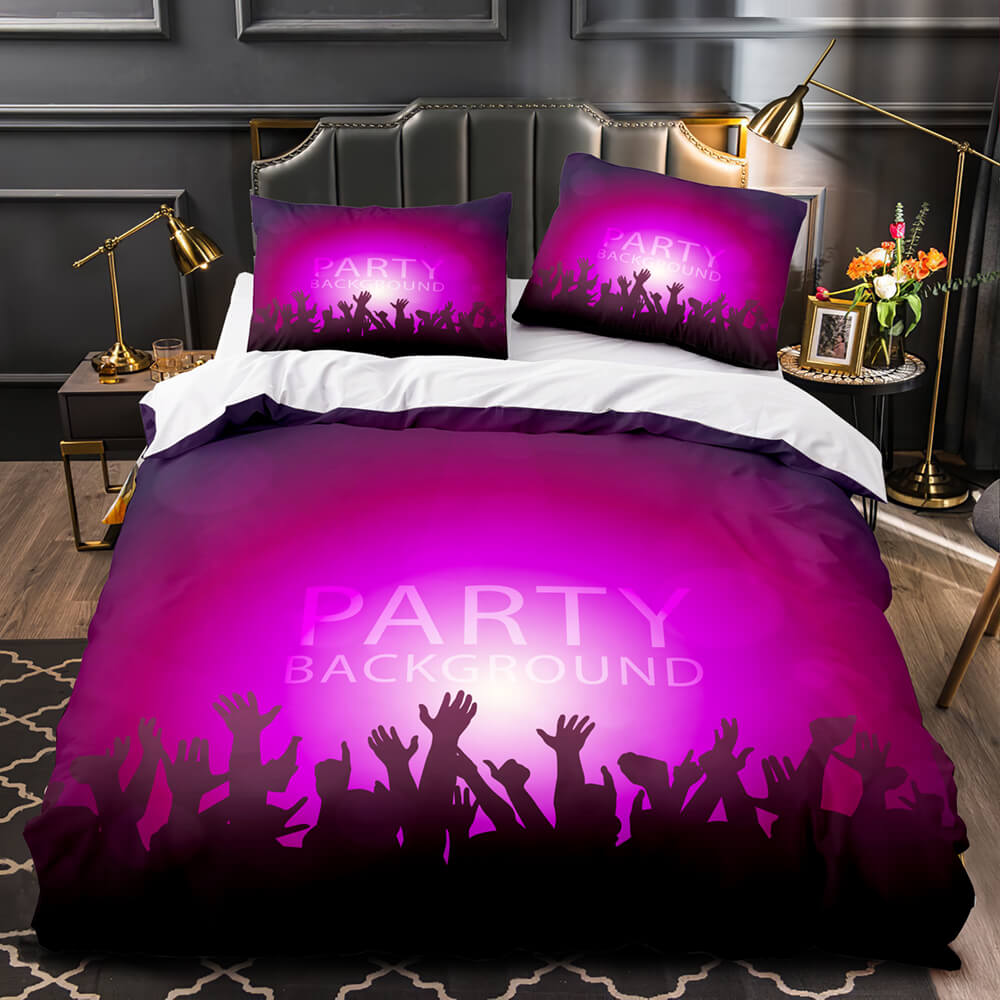 Dance Pattern Bedding Set Quilt Duvet Covers Bed Sets (Online Order Only)