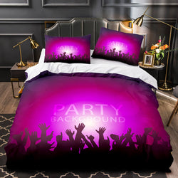 Dance Pattern Bedding Set Quilt Duvet Covers Bed Sets (Online Order Only)
