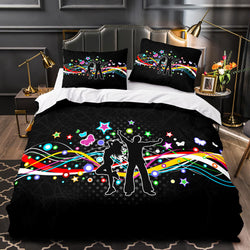 Dance Pattern Bedding Set Quilt Duvet Covers Bed Sets (Online Order Only)
