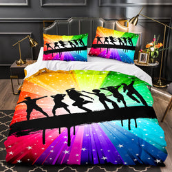 Dance Pattern Bedding Set Quilt Duvet Covers Bed Sets (Online Order Only)