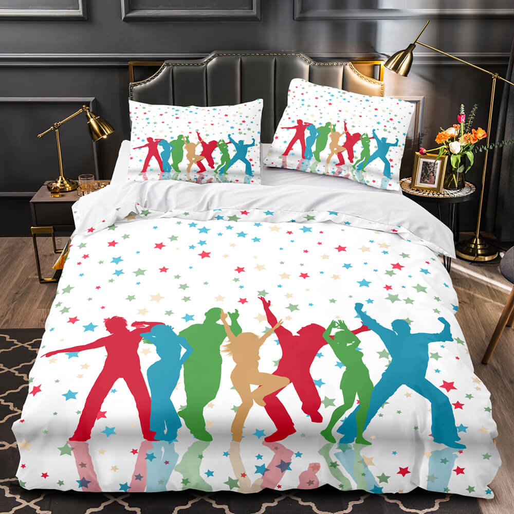 Dance Pattern Bedding Set Quilt Duvet Covers (Online Order Only)