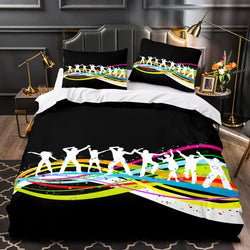 Dance Pattern Bedding Set Quilt Duvet Covers (Online Order Only)