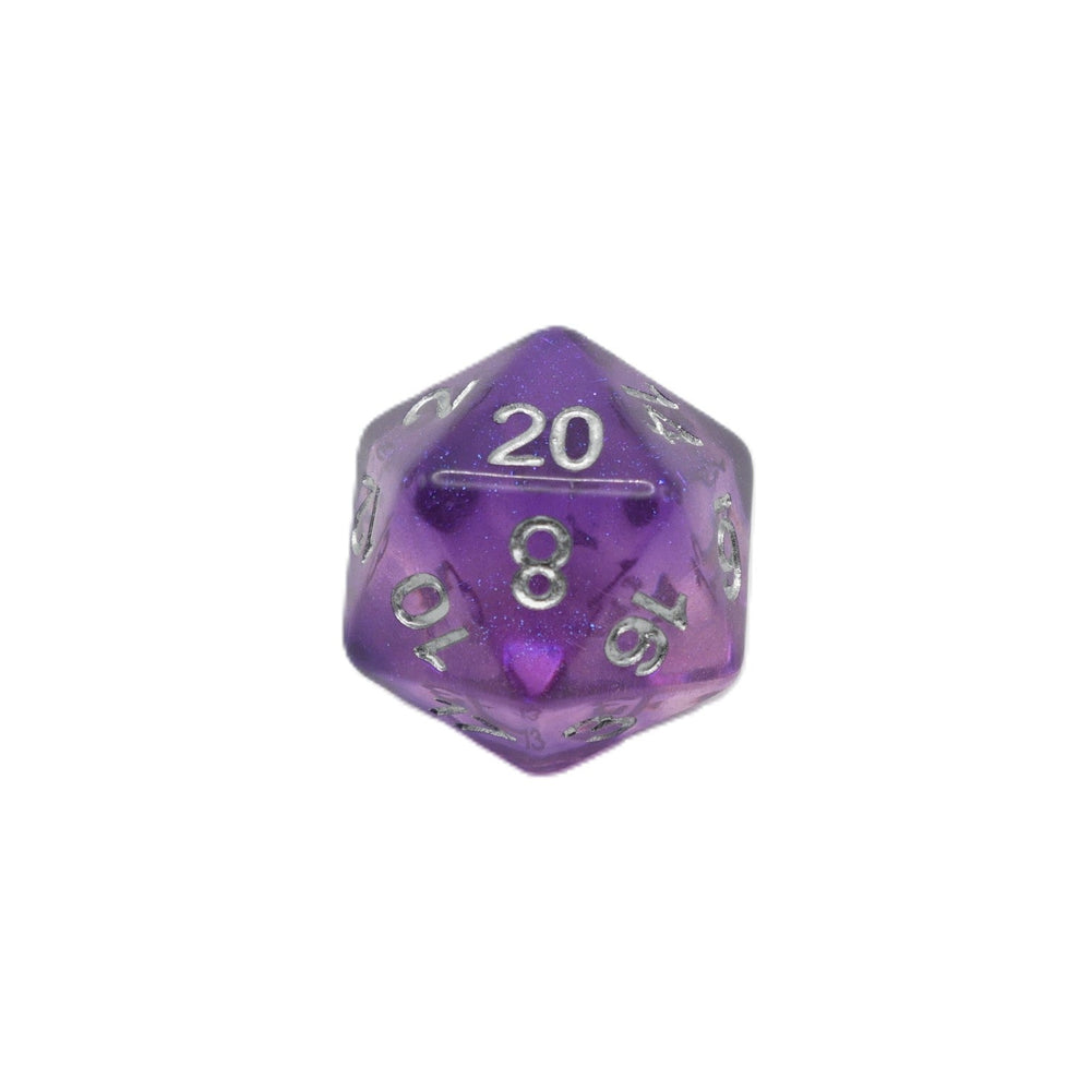 Dancing Lavender - 7 Piece DnD Dice Set | Acrylic RPG Gaming Dice (ONLINE ORDER ONLY)