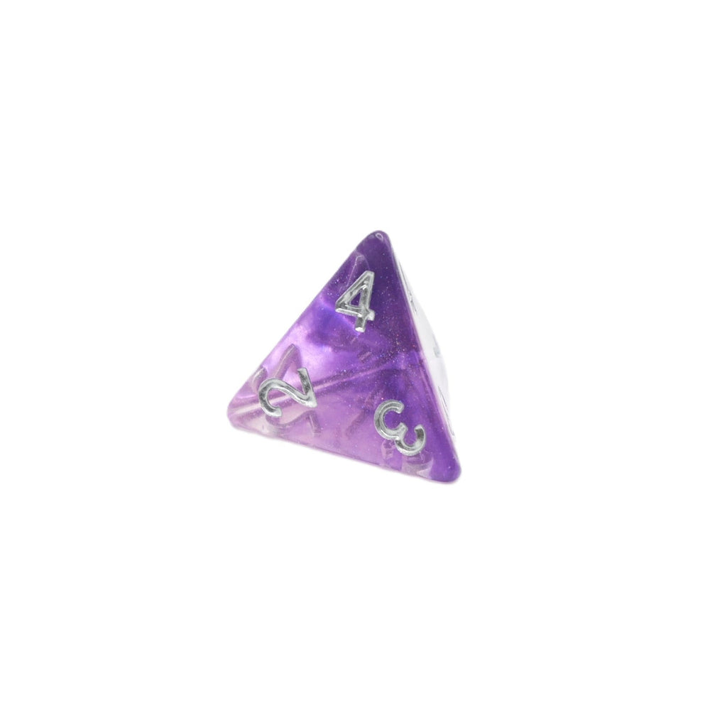 Dancing Lavender - 7 Piece DnD Dice Set | Acrylic RPG Gaming Dice (ONLINE ORDER ONLY)
