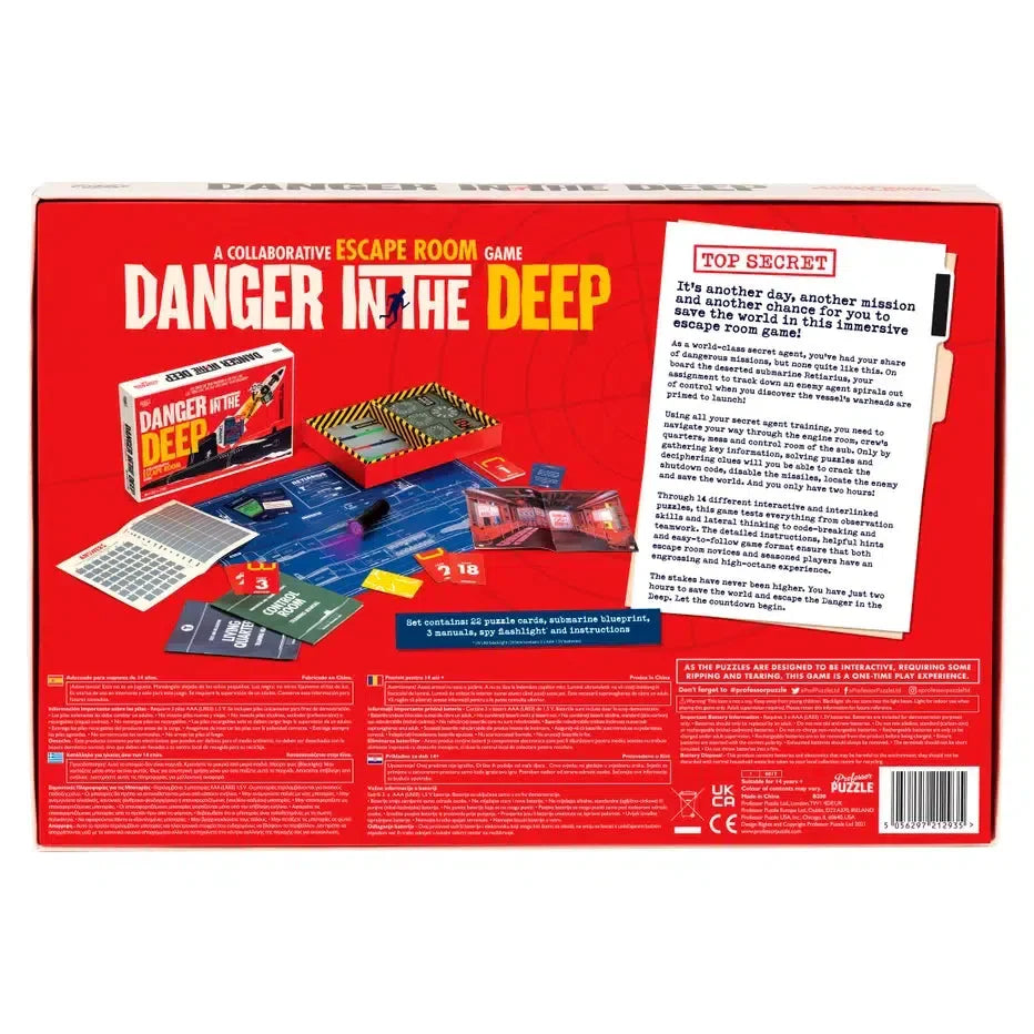 Danger in the Deep Escape Room Game Professor Puzzle (ONLINE ORDER ONLY)