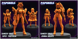 3D Printed Papsikels Danger Girls Set 28mm 32mm (Online Only)