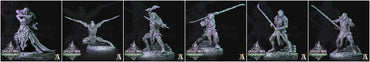 3D Printed Archvillain Games Dark Elves Melee The Queen's Web Underworld 28 32mm D&D (Online Only)