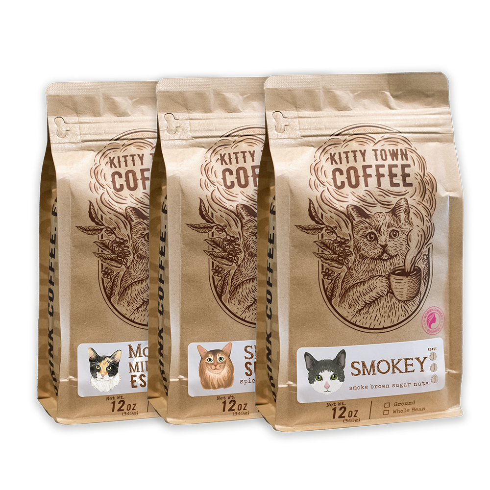 Dark Roast Sampler - Smokey, Simba's Sumatra, & Mooney's Midnight Espresso (Online Order Only)