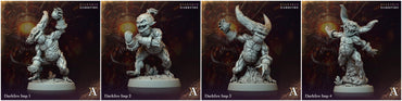 3D Printed Archvillain Games Darkfire Imp Giantkin Darkfire Archvillain Society Vol. XXXIV 28 32mm D&D (Online Only)