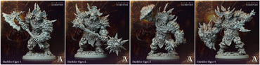 3D Printed Archvillain Games Darkfire Ogre Giantkin Darkfire Archvillain Society Vol. XXXIV 28 32mm D&D (Online Only)