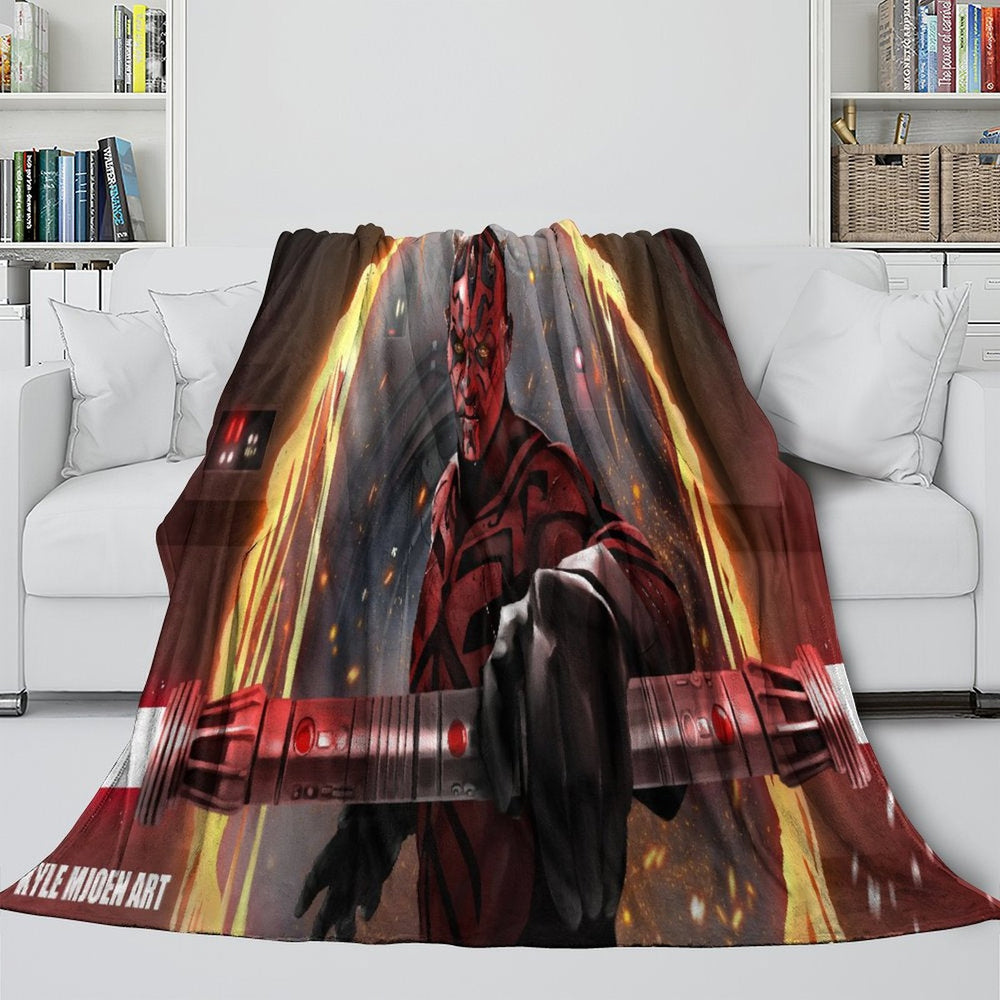 Darth Maul Blanket Flannel Throw Room Decoration (ONLINE ORDER ONLY)