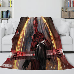 Darth Maul Blanket Flannel Throw Room Decoration (ONLINE ORDER ONLY)