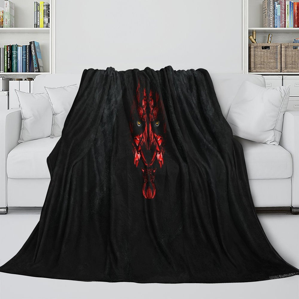 Darth Maul Blanket Flannel Throw Room Decoration (ONLINE ORDER ONLY)