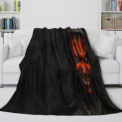 Darth Maul Blanket Flannel Throw Room Decoration (ONLINE ORDER ONLY)