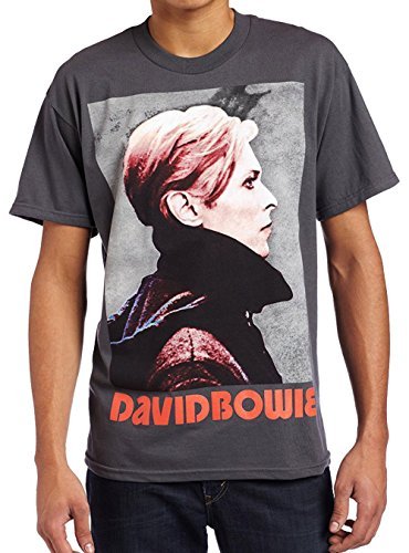 Men'S David Bowie Low Portrait Men'S T-Shirt, Gray, Large [T-Shirt] (ONLINE ORDER ONLY)