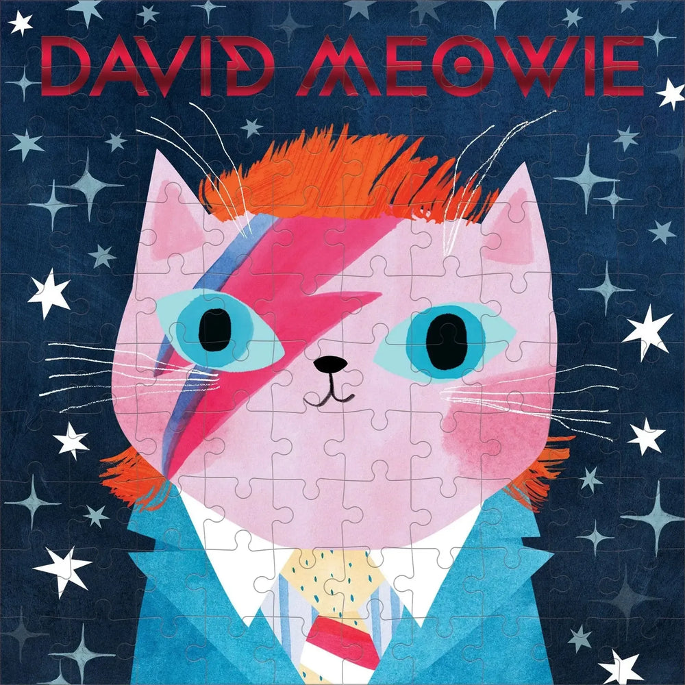 David Meowie Music Cats 100 Piece Jigsaw Puzzle Mudpuppy (ONLINE ORDER ONLY)
