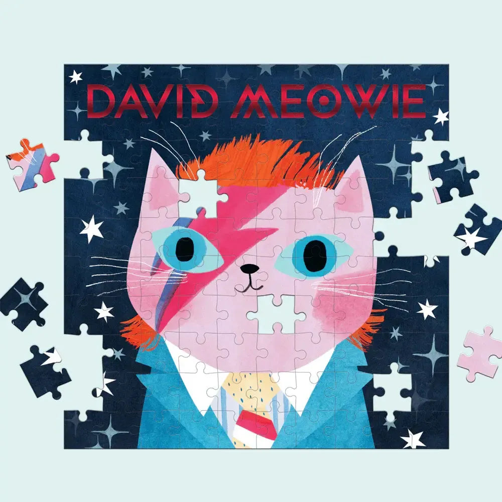 David Meowie Music Cats 100 Piece Jigsaw Puzzle Mudpuppy (ONLINE ORDER ONLY)