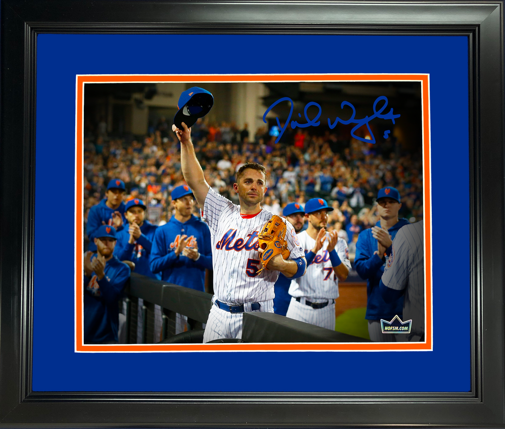 Framed David Wright New York Mets Facsimile Laser Engraved Signature Auto 11"x14" Baseball Photo HOFSM Holo (ONLINE ORDER ONLY)