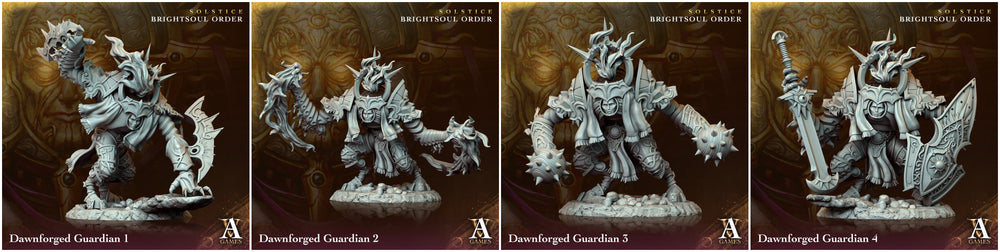 3D Printed Archvillain Games Dawnforged Guardian Solstice Ray of Sol Myr (Online Only)
