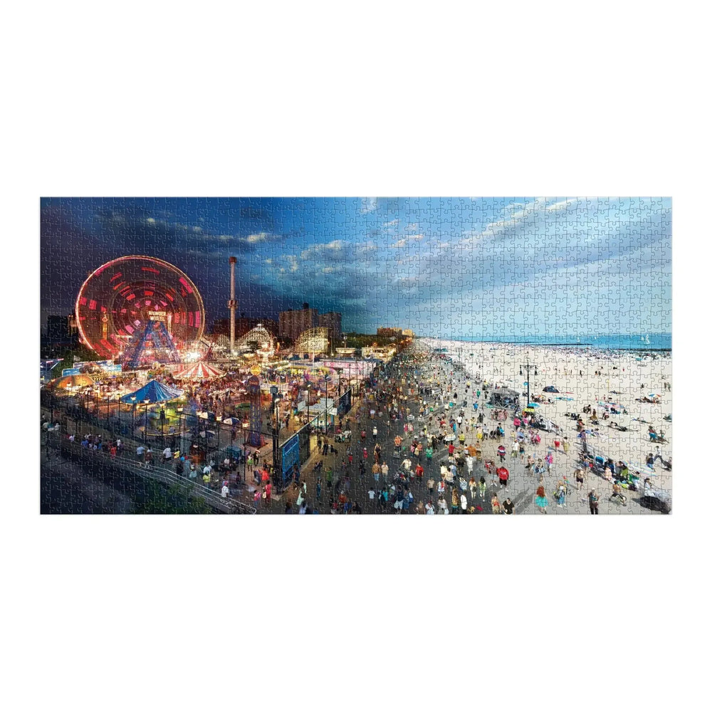 Day To Night Coney Island 1500 Piece Jigsaw Puzzle Galison (ONLINE ORDER ONLY)