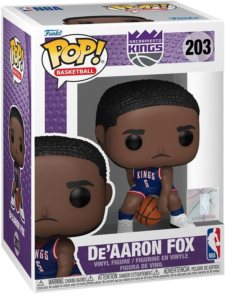 NBA Sacramento Kings De'Aaron Fox (City Edition 2024) Funko Pop! Vinyl Figure #203 with Funko Protector (Online Order Only)
