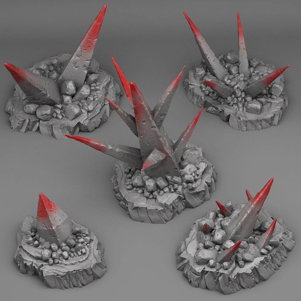 3D Printed Fantastic Plants and Rocks Deadly Shadow Rocks 28mm - 32mm D&D Wargaming (Online Only)