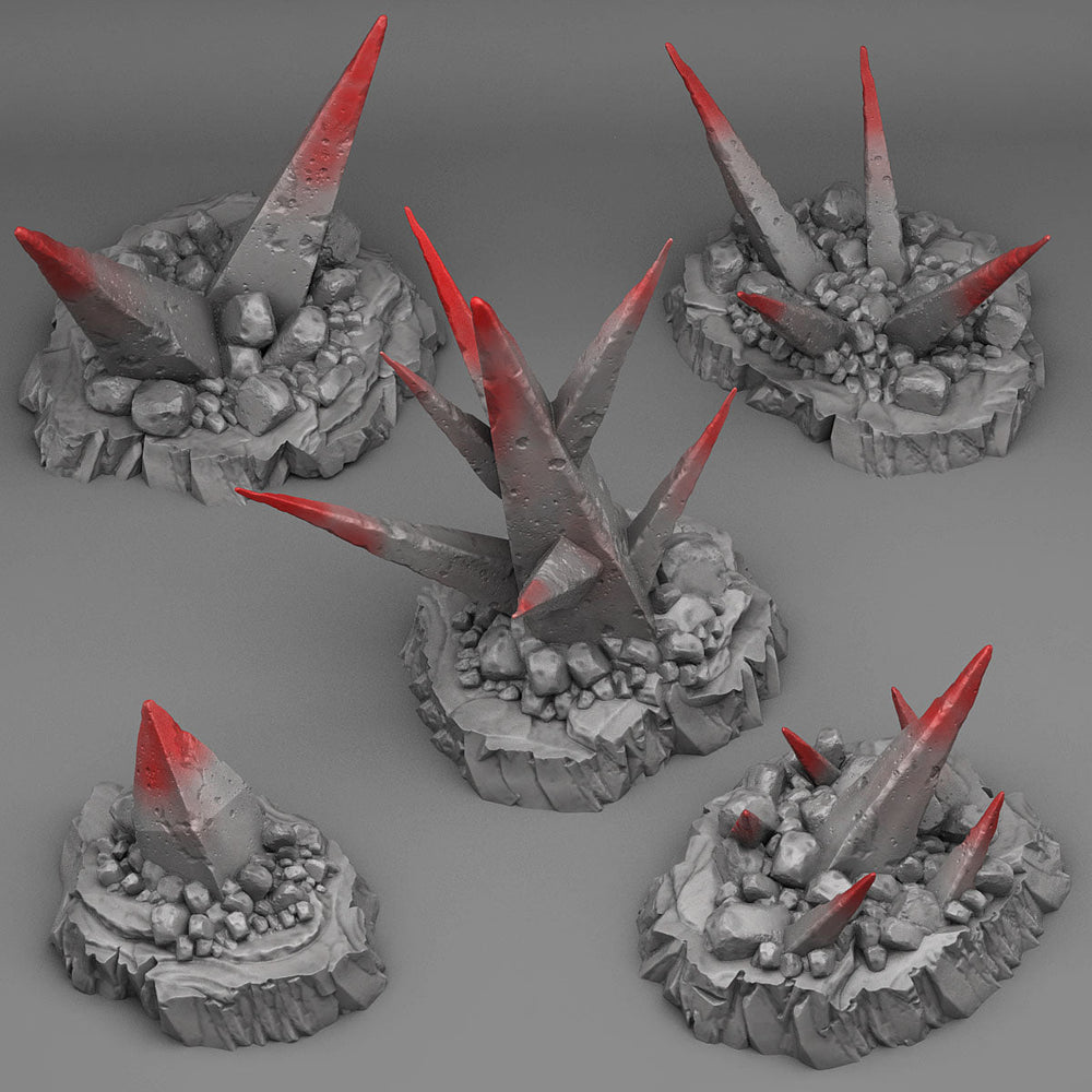 3D Printed Fantastic Plants and Rocks Deadly Shadow Rocks 28mm - 32mm D&D Wargaming (Online Only)