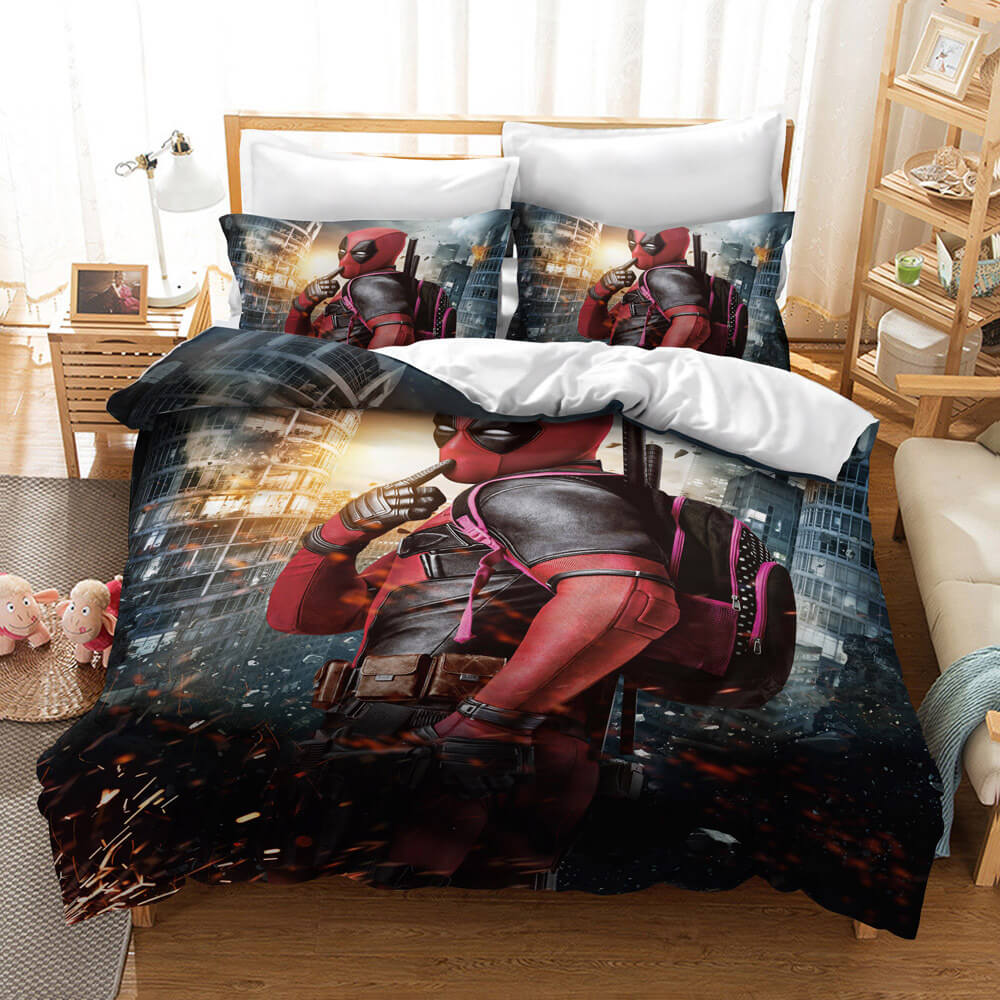 Deadpool 2 Cosplay Bedding Set Quilt Cover Without Filler (Online Order Only)