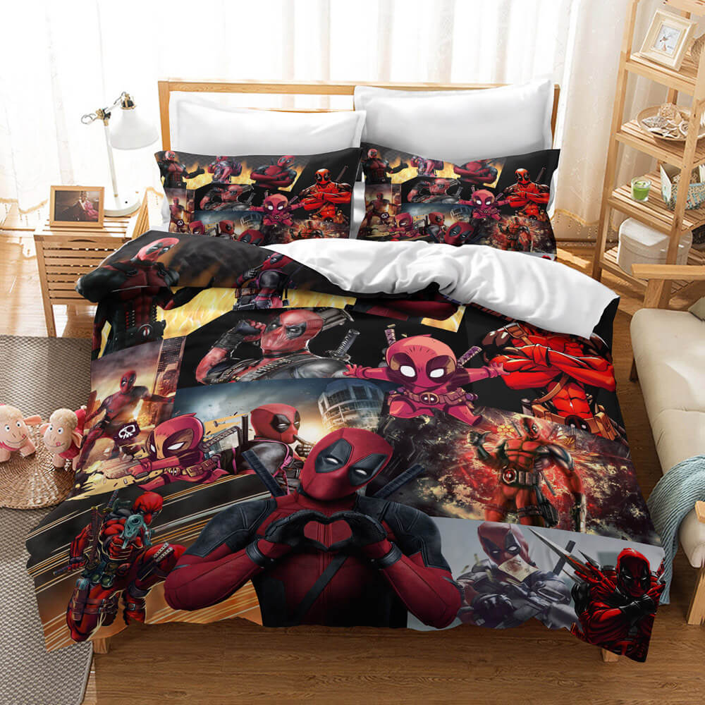 Deadpool 2 Cosplay Bedding Set Quilt Cover Without Filler (Online Order Only)