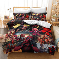 Deadpool 2 Cosplay Bedding Set Quilt Cover Without Filler (Online Order Only)